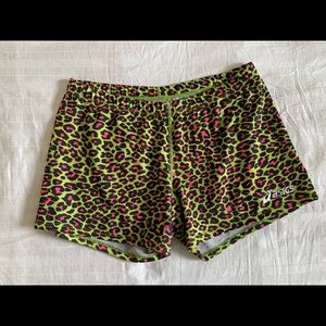 Neon Leopard Print Shorts